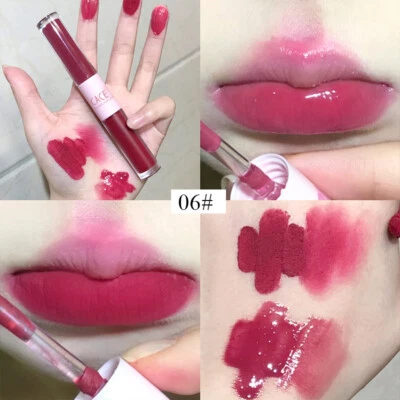 Double Head Waterproof Lip Gloss Matte Velvet Lipgloss Long Lasting Lip Glaz ❀ - Image 1 of 4