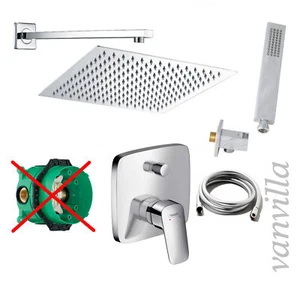 vanvilla Duschset Regendusche m. Duscharmatur Hansgrohe Unterputz HG01ob poliert - Bild 1 von 6