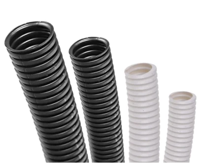 Conducto No Dividido Blanco y Negro Cable Flexible Ordenado Tubo Troncal PE Foto 1 de 4