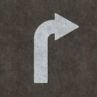 Turn Arrow Stencil - Large Right or Left Turn Sign Template by CraftStar