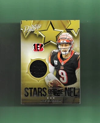 2021 Panini Prestige STARS JERSEY # SN-JB1 JOE BURROW CINCINNATI BENGALS! - Image 1 of 2