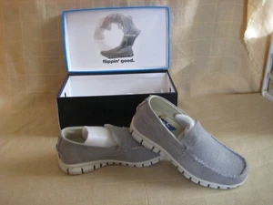 NoSox Authentic Moc leichte Orthesen grau Herren Freizeit Bootsschuhe 8,5 M NEU - Bild 1 von 11