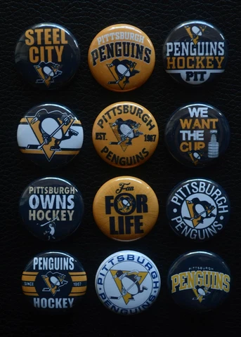 Pittsburgh Penguins - 1 1/2" Magnet Set (Set of 12) Cover