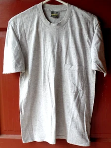 Camiseta Vintage J. E. Morgan Hard Tees 52 + Bolsillo T Gris Mezcla Algodón Talla L - Imagen 1 de 6