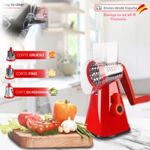 Picadora trituradora 3 cuchillas de acero inoxidable cocina verduras, frutas - Imagen 1 de 6