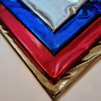 Vestido de tela coja tricot metálico disfraz ropa de baile artesanía material de decoración 58"  Foto 1 de 2