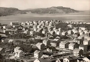 Postcard Panoramic View Of Residential Houses Kirkenes Norway - Picture 1 of 2