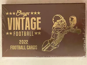 2022 Onyx Vintage Football Sealed Hobby Box - Includes 2 ON CARD AUTOS! - Picture 1 of 2