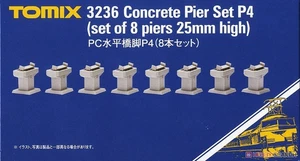 Tomix 3236 Concrete Pier Set P4 (set of 8 piers 25mm high) - N - Picture 1 of 3