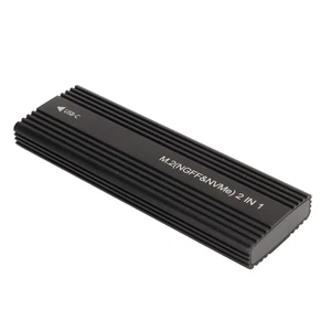 SSD Enclosure Dual Protocol M.2 NVMe High Speed 10Gbps External SSD Enc NEW - Afbeelding 1 van 12