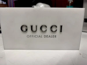 Gucci Official Dealer Plaque Sign - Picture 1 of 3