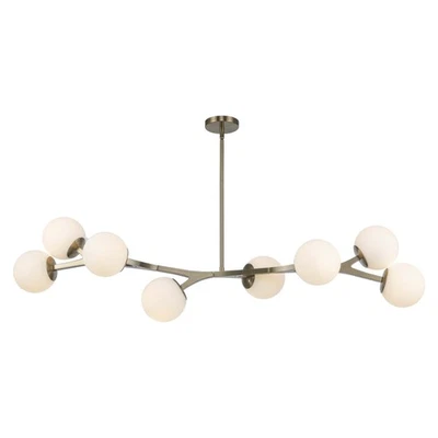 Colgante Lineal Trans Globe Lighting 11638 Rebel 8 Luces 57"W - Dorado Foto 1 de 4