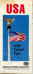 Fold out Map AAA USA With Travel Tips 1981 - Picture 1 of 2