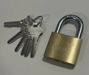 ESP Lock Magic trick - Truco de candado de latón de lujo de 50 mm con 6 llaves - Imagen 1 de 4
