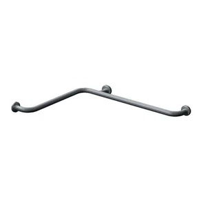 Bradley Commercial L-Shaped Grab Bar, 1-1/2" OD X 18" x 30" L, Stainless Steel  - Picture 1 of 9
