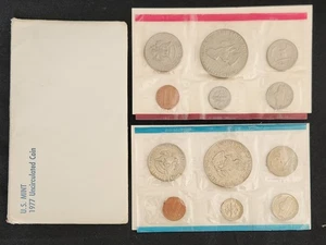 1977 United States Mint Uncirculated  12 Piece Coin Set - Picture 1 of 1