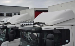 Chrome Stainless Steel Roof Bar + LEDs + LED Spots To Fit Iveco S-Way Truck Top - Picture 1 of 8
