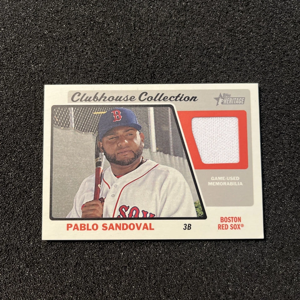 Parche Topps Heritage Pablo Sandoval SP 2015 RARO Red Sox Giants Foto 1 de 2