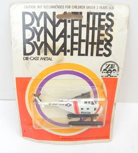 1R Zee Toys Byna-Flites U.S. Coast Guard Helicopter In Package 1976 Hong Kong - Picture 1 of 4