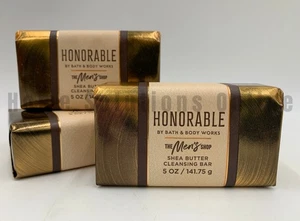 Bath & Body Works The Men's Shop Honorable Cleansing Bar Soap S/3 5 Oz #3000M - Picture 1 of 1