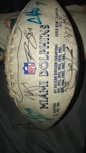 Miami Dolphins 1972 Super Bowl Team - Autographed  Wilson  football With JSA COA - Picture 1 of 6