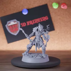 Elf Forest Guard Miniature Ranger Miniature Dungeons and Dragons Mini DnD 5e - Picture 1 of 8