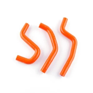FITS HONDA CR85 CR 85 1996-2007 SILICONE RADIATOR COOLANT HOSE KIT Orange 3-Ply - Foto 1 di 15