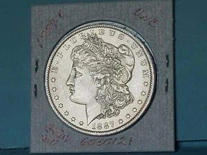 1887-O MORGAN SILVER DOLLAR GEM BU BLAST WHITE SHARP STRIKE #6030121-115V - Picture 1 of 4