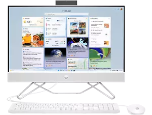 HP All-In-One 23.8" FHD Non-Touch Desktop i5-1235U 16GB 512GB SSD Iris Xᵉ - Picture 1 of 8