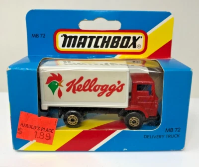MATCHBOX SUPERFAST MB 72 DELIVERY TRUCK KELLOGGS SEALED BOX M223 - Image 1 of 4