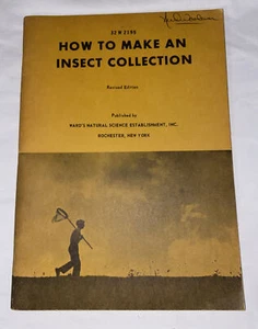 Cool Book ! Vintage "How to Make an Insect Collection" Booklet 32 pages 1945 - Imagen 1 de 6