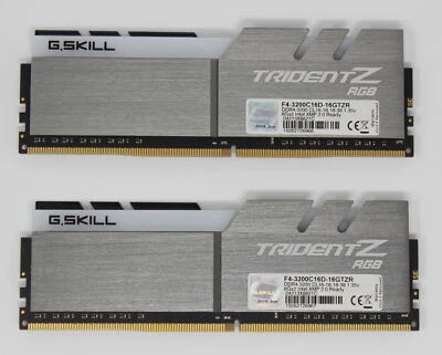 G.Skill Trident Z RGB 16 GB (2x8GB) F4-3200C16D-16GTZR DDR4-3200 RAM (#17616) - Bild 1 von 2
