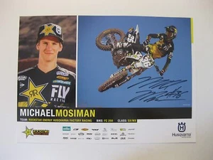 Michael Mosiman supercross motocross signed autographed 11x17 Poster COA... - Picture 1 of 1
