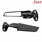 Wind Swivel Fin Wing Rear View Side Mirror for Honda Yamaha BMW Motorcycle 2set