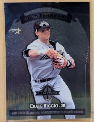 1997 Donruss NON HOLOGRAPHIC LIMITED EXPOSURE #48 Craig Biggio HOF RARE PARALLEL - Image 1 of 2
