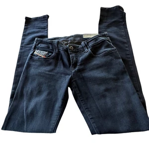Pantalones de mezclilla Diesel Groupee súper ajustados negros para mujer 26 medidas 28 X 30,5 - Imagen 1 de 10