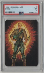 Hasbro GI Joe Duke #15 1986 PSA 5 excelente Cobra G.I. Tarjetas de acción de Joe - Imagen 1 de 2