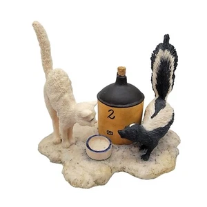 Schmid Lowell Davis Country Cousins Cat Skunk Moonshine Figurine 1984 Scotland - Picture 1 of 9