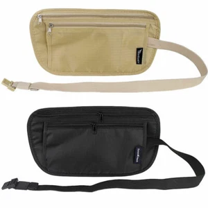 Money Belt, Bum Bag Hidden Pouch Travel Fanny Pack Secret Waist Belt 4 TYPES UK - Picture 1 of 5