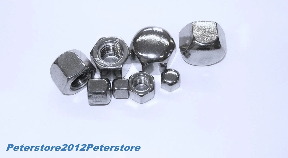 Hutmuttern niedrig  DIN 917 Edelstahl V2A A2  M3  M4  M5  M6 M8 M10 M12 M14  M16 - Bild 1 von 1