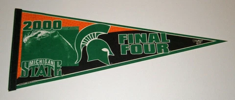 2000 Michigan State Spartans Final Four National Champions pennant Tom Izzo Cover
