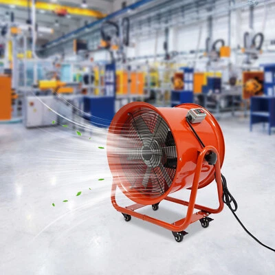 MARKENLOS Orange Neu Bauventilator Axialventilator Baulüfter Axialgebläse 2800r/min 400 mm