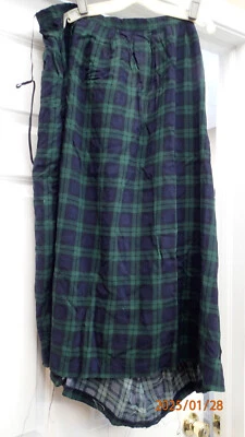 L. G. Star Plus Green / Blue Plaid Vintage Skirt Size 18W - Image 1 of 3