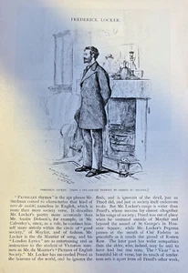 1883 Poet Frederick Locker illustrated - Picture 1 of 3