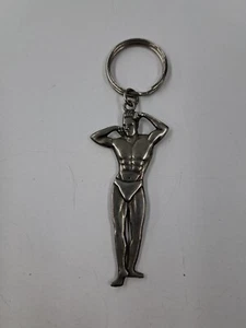 Vintage Bodybuilder Metal Keychain. Unbranded - Picture 1 of 3