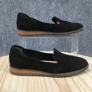 Dr Scholls Shoes Womens 8 M Slip On Flats Comfort Casual Black Suede Low Top - Picture 1 of 13