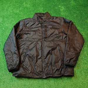 Patagonia Jacket Mens Large black full zip nylon outdoors Casual Long Sleeve - Picture 1 of 14