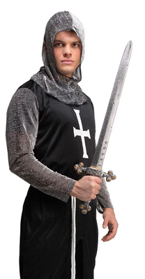 Medieval Sword 72cm Knight Sword Plastic Fancy Dress Prop Adults Kids - Image 1 of 2
