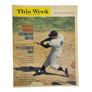Vintage THIS WEEK Magazine May 20 1962 Roger Maris Homers with TY Cobb's Bat  - Picture 1 of 4