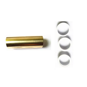 Adjustable Width Brass Acoustic & Electric Guitar Slide With 19/20/21mm Rings C - Picture 1 of 8